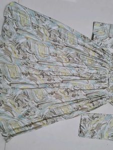Pastel printed A-line dress