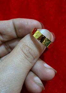 Designer Gold Tone Ring