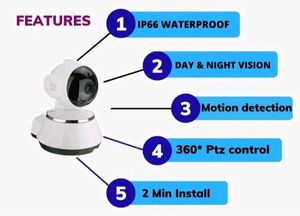 Wifi Smart Net Camera, 360°rotate