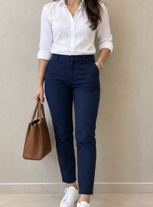 Blue Formal trouser