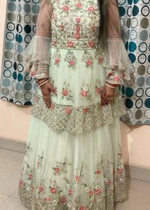 Elegant Embroidered party gown