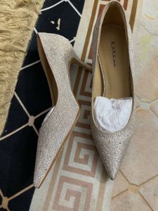 Sparkling Silver Heels
