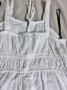 White Sundress with Eyelet Detail
