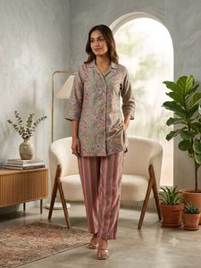 Floral Print Cotton Co-ord Set