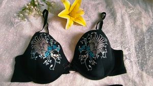 Elegant Black Bra With Brief