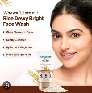 50 ML Mamaearth Rice Face Wash for Dewy Skin