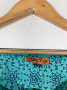 Green Printed Dress (Women’s)
