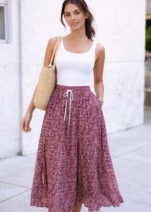 Floral Print Maxi Skirt
