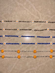 Beaded Daisy Necklaces