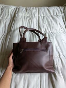 Brown Leather Tote Bag - Classic Handbag👜