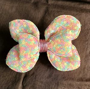 Sparkly Pastel Bow Hair Clip