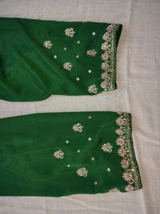Embroidered Green Salwar Kameez Set