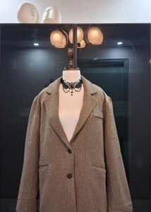 Stylish Plaid Blazer
