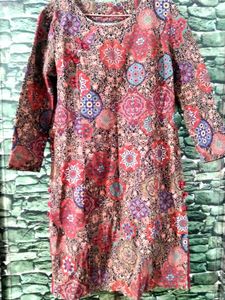 Boho Print Midi Dress(Stretchable)