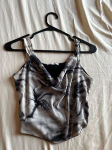 Stylish Marble Print Top 🪽