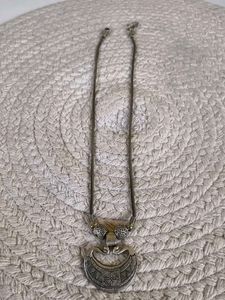 Boho Silver Necklace and Earrings Set