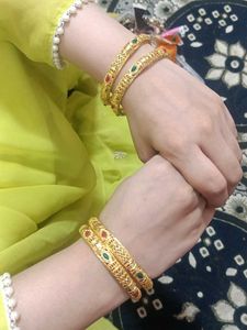 Elegant Gold Plated Bangles