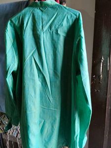 men shirt beautiful sea green colour