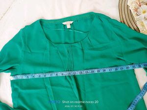 Emerald Green Long Sleeve Blouse