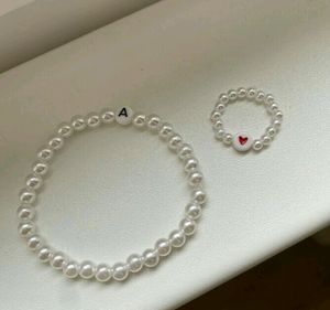 Pearl Beads Bracelets With Ring 💍