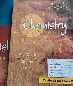 Chemistry Part 1and 2  Textbook for Class XIl