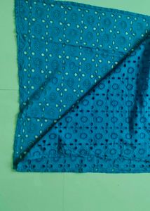 Beautiful Blue Eyelet kurti