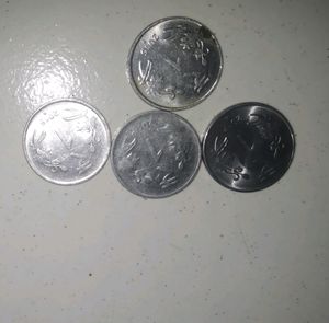 5₹ Old Note And 1₹ Old Coin