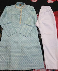 Boys Light Blue Kurta Set