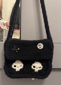 Handmade Crochet Pink Sakura Bag