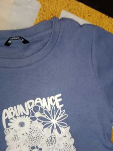 Blue Graphic Print T-Shirt