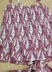 Trendy Smocked Square Neck Top