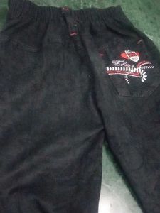 Boy Pant Fabric Velvet Black