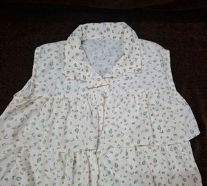 floral cute layered top