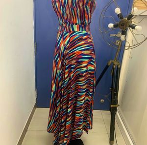 Vibrant Striped Bodycon Dress