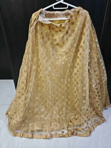 Ethnic Golden Lehenga Skirt