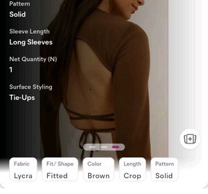 Ribbed Open Back Tie Crop Top