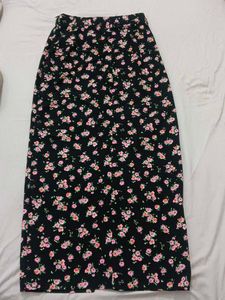Floral Print Maxi Skirt