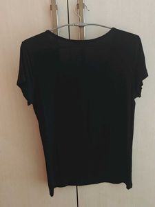 Sparkling Sequin Embellished Black Top