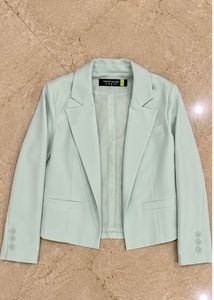 Light Mint Green Cropped Blazer