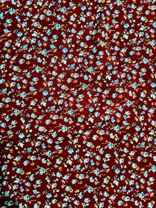 Maroon Floral Print Kurta set