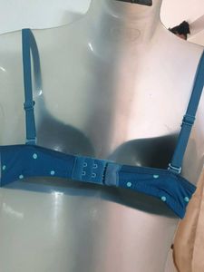 Cute Blue Polka Dot Bra 32 B