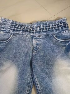 Stylish Acid Wash Denim Jeans