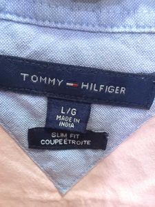 Tommy Hilfiger Men's Pink Oxford Shirt