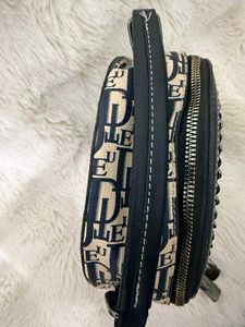 Chic Round Monogram Crossbody Bag