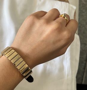 Gold Tone &amp; Black Band