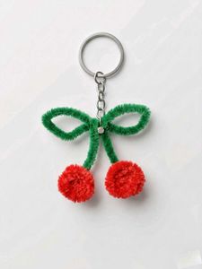 Cute Cherry Keychain|handmade|asthetic gift | soft
