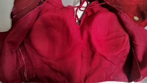 Maroon Embroidered Blouse