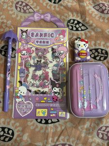 Sanrio Sticker &amp; Pencil Case Set