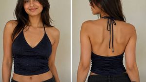 Sparkly Halter Neck Crop Top