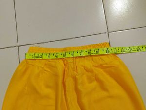 Vibrant Yellow Embroidered Kurta with embroidere